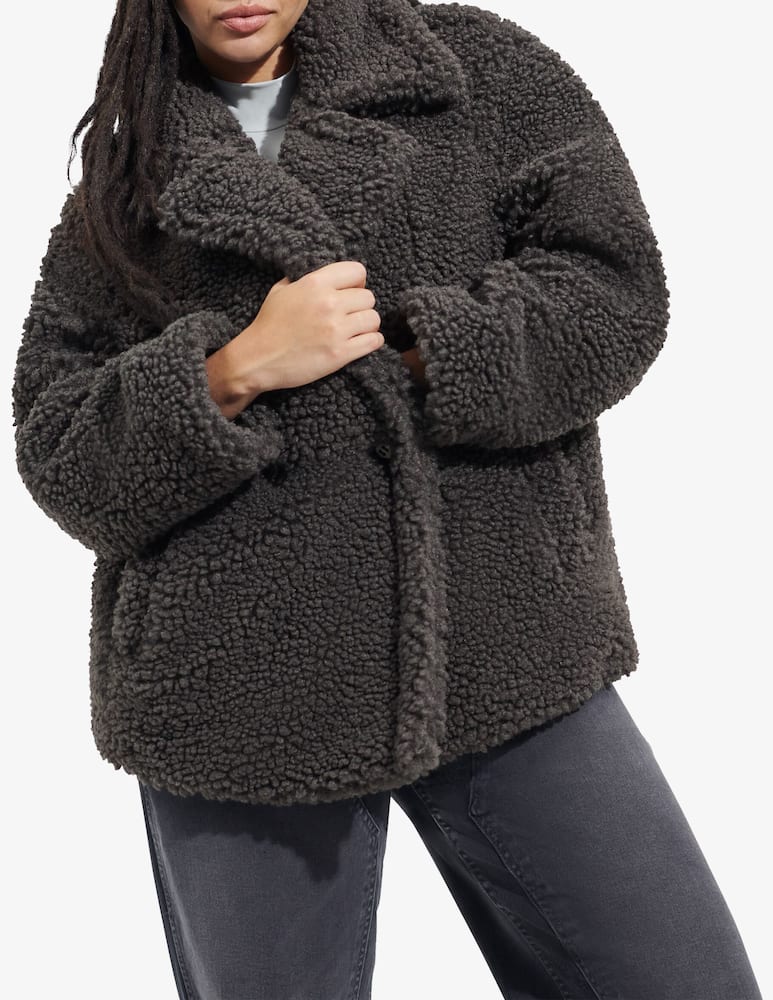 rinascente UGG Gertrude short teddy coat
