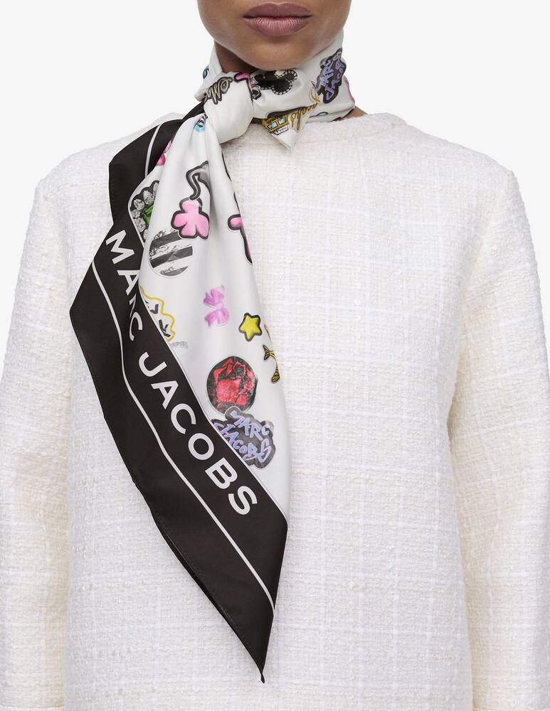 Marc Jacobs Sticker print scarf - picture 2 Marc Jacobs Sticker print scarf - picture 2