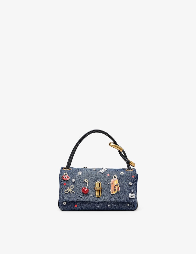 Marc Jacobs Mini denim charm shoulder bag - picture 1 Marc Jacobs Mini denim charm shoulder bag - picture 1