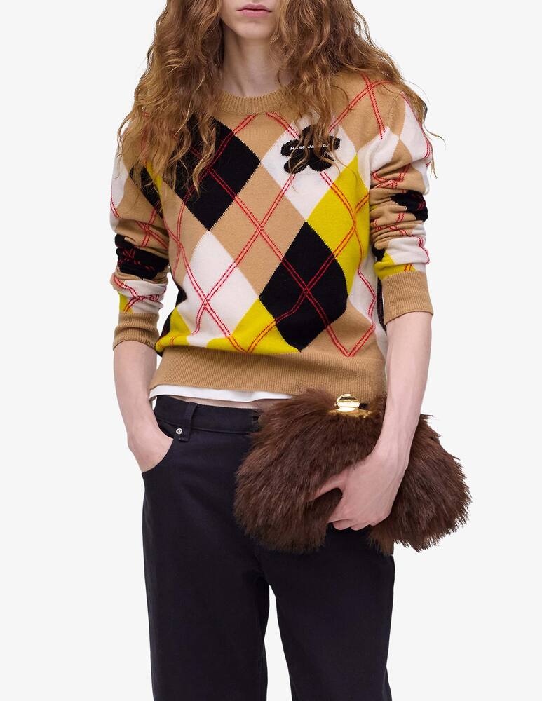 rinascente Marc Jacobs Faux fur claw clip clutch