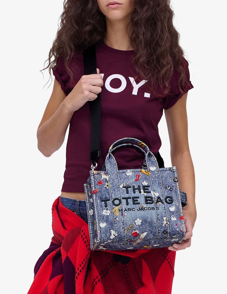 rinascente Marc Jacobs The Small tote denim charms