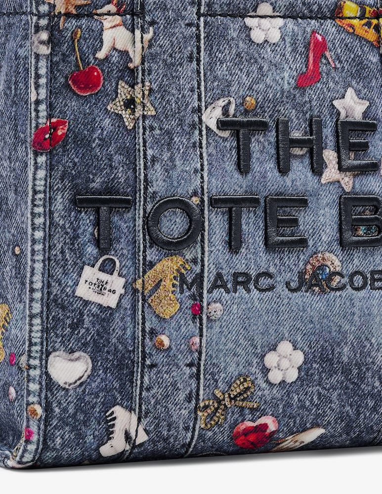 rinascente Marc Jacobs The Small tote denim charms