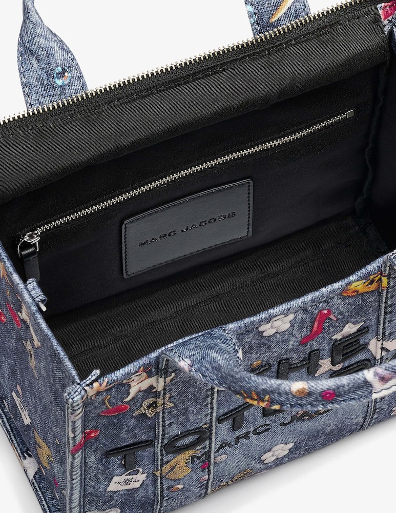 rinascente Marc Jacobs The Small tote denim charms