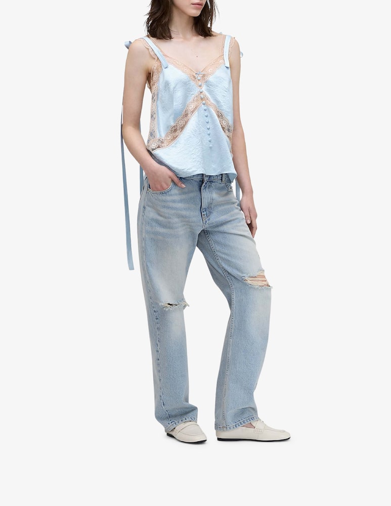 rinascente Marc Jacobs Top in raso con pizzo