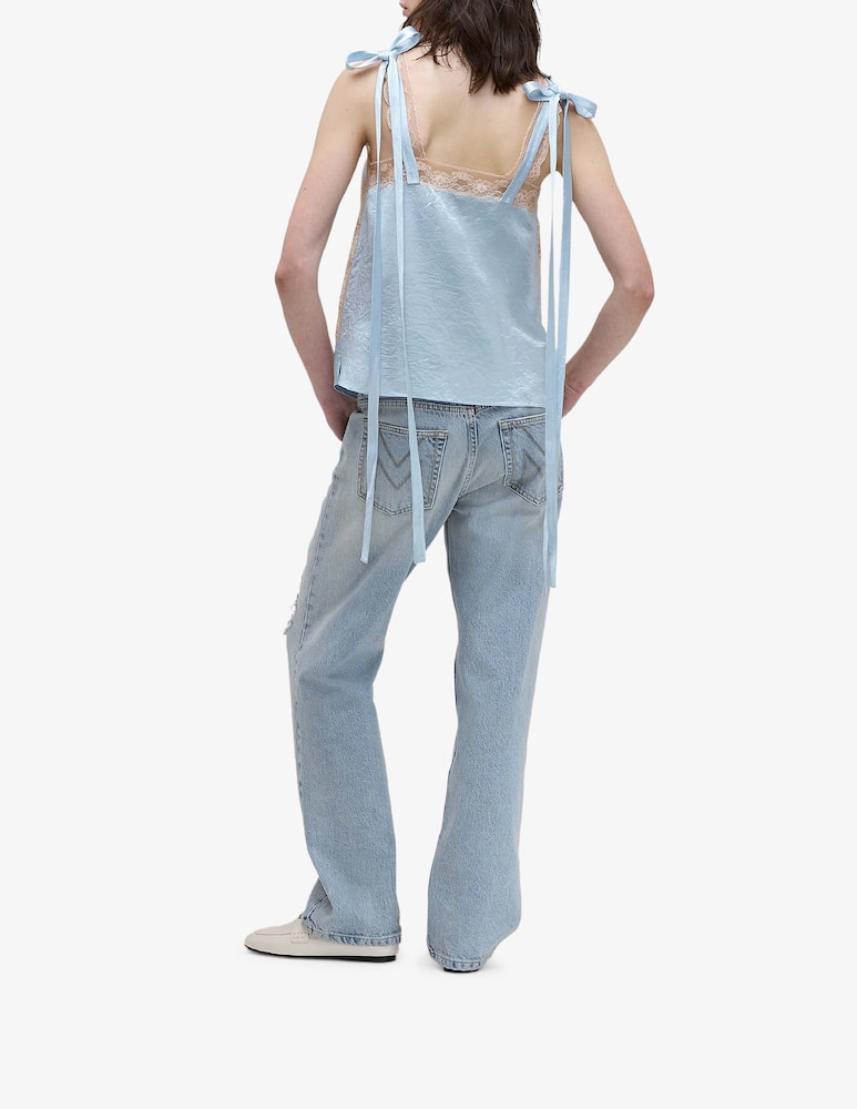 rinascente Marc Jacobs Top in raso con pizzo