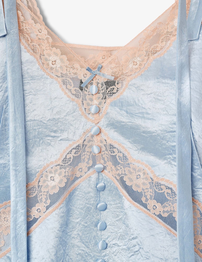 rinascente Marc Jacobs Top in raso con pizzo