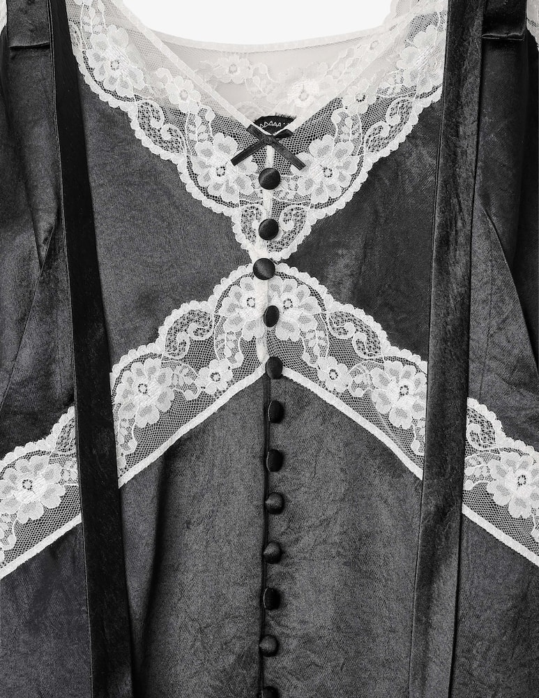 rinascente Marc Jacobs Abito midi in raso con pizzo