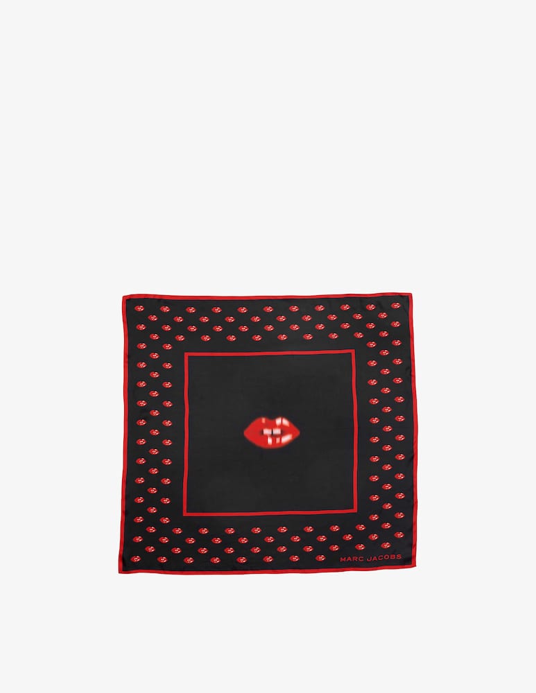 rinascente Marc Jacobs Blurred lips silk scarf