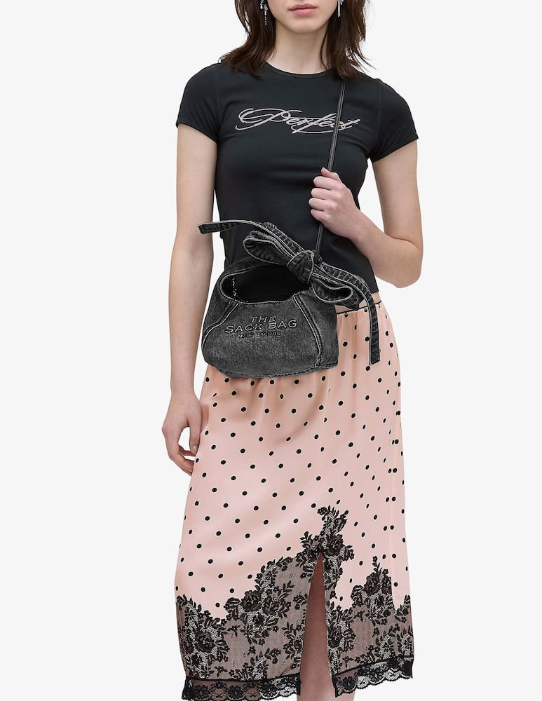 rinascente Marc Jacobs Borsa a a mano con tracolla in jeans Bow Sack