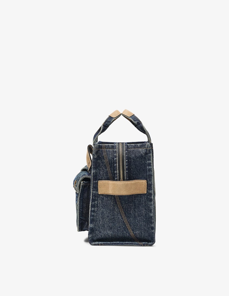 rinascente Marc Jacobs Denim suede pocket tote bag