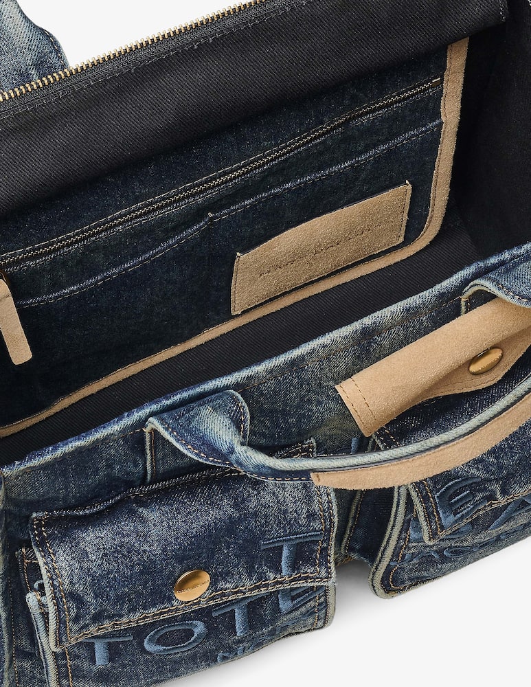 rinascente Marc Jacobs Denim suede pocket tote bag
