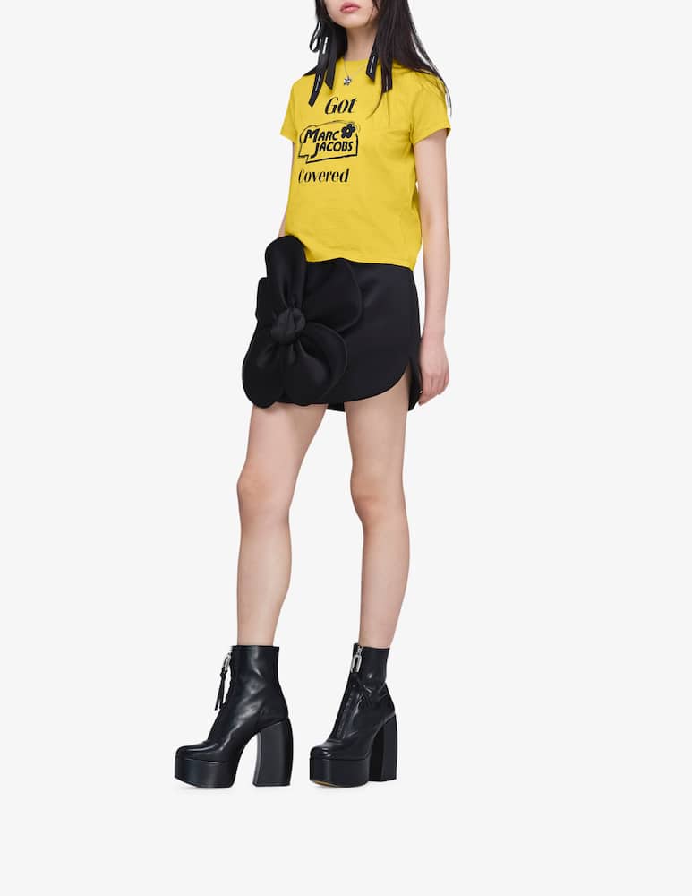 rinascente Marc Jacobs Gonna satinata con fiore