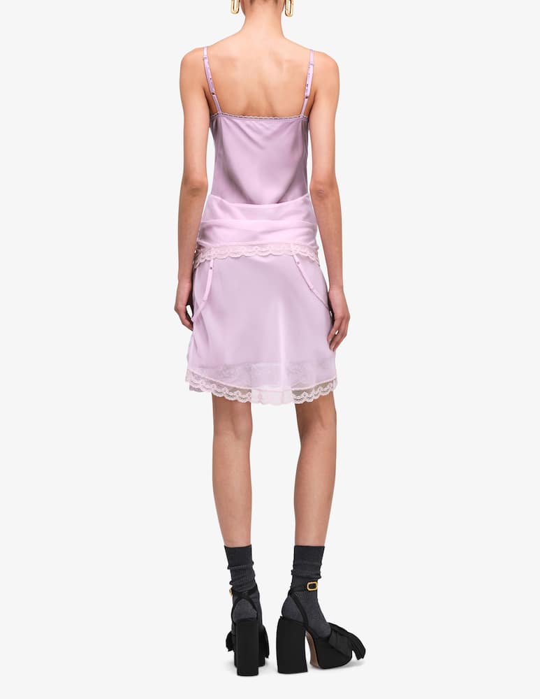 rinascente Marc Jacobs Abito mini satin e pizzo layering