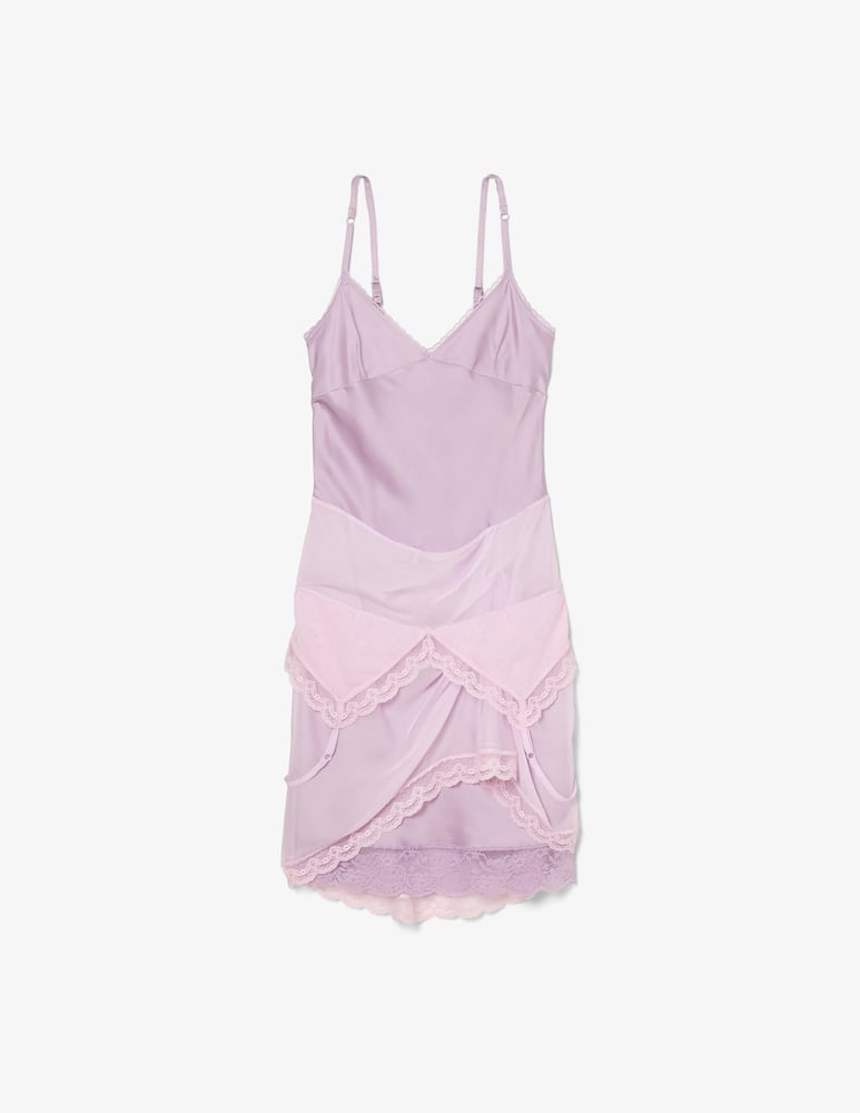 rinascente Marc Jacobs Abito mini satin e pizzo layering