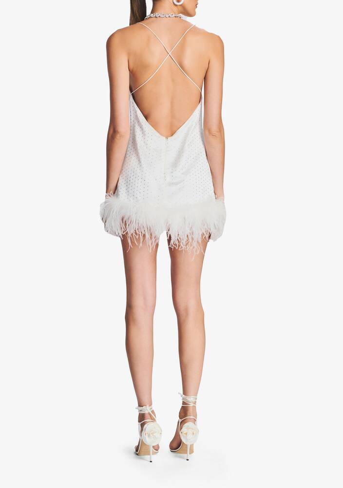 rinascente Retrofete Vestito con piume Susana