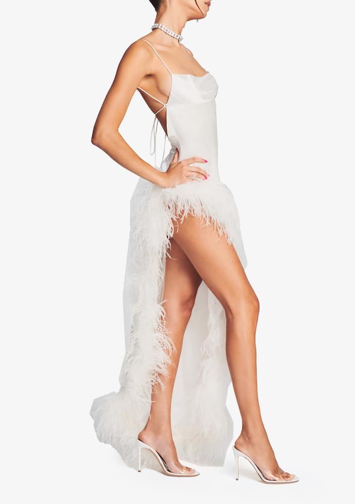 Retrofete Priscilla feather dress - picture 3 Retrofete Priscilla feather dress - picture 3
