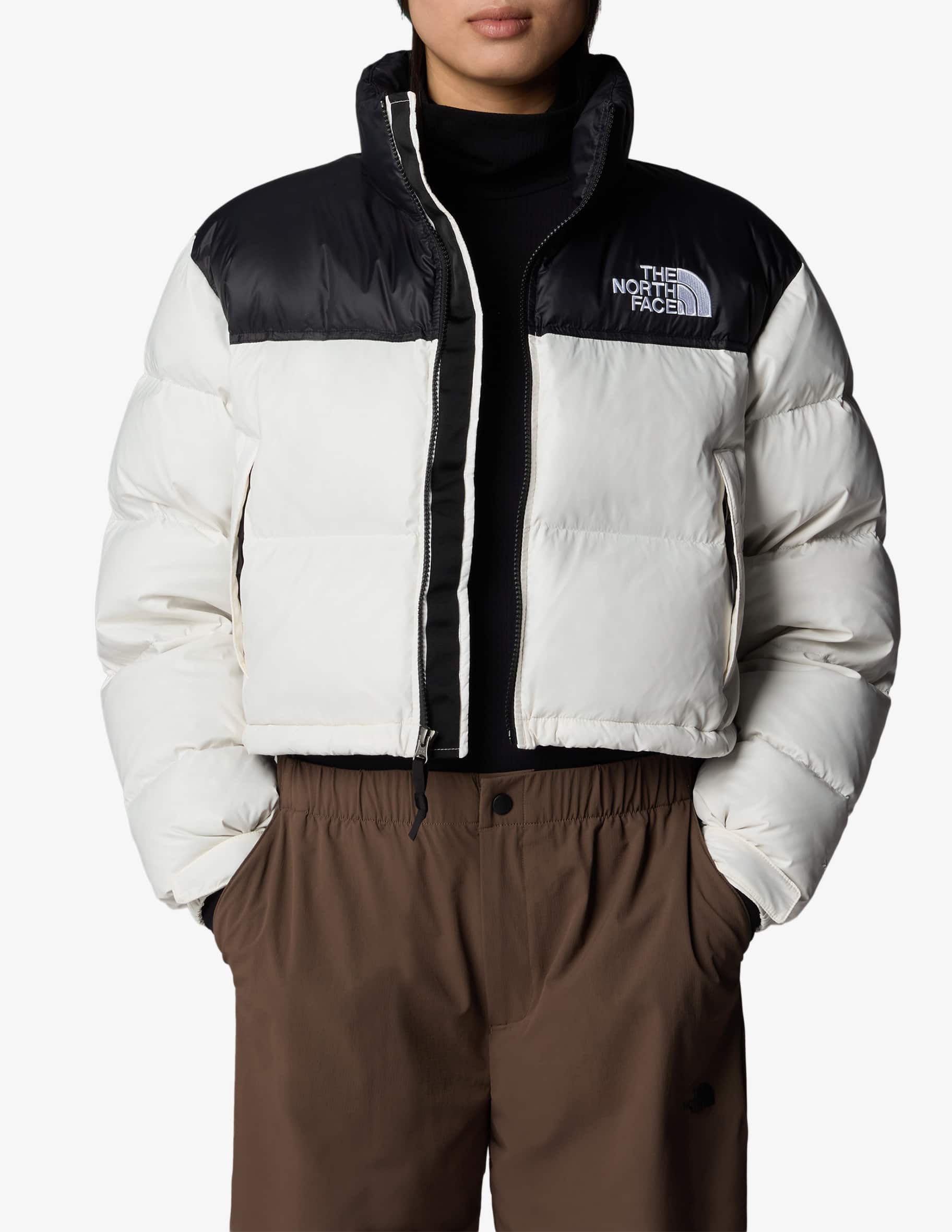 White Giacca The North Face Retro Nuptse Puffer Jacket White