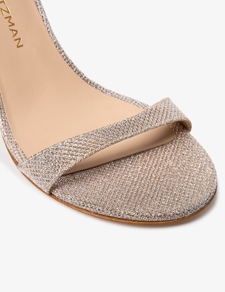 Stuart Weitzman Sandali con tacco cristalli Nudist - immagine 2 Stuart Weitzman Sandali con tacco cristalli Nudist - immagine 2
