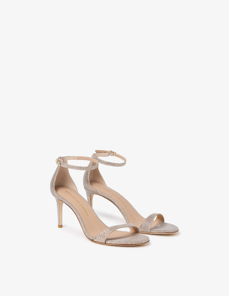Stuart Weitzman Sandali con tacco cristalli Nudist - immagine 3 Stuart Weitzman Sandali con tacco cristalli Nudist - immagine 3