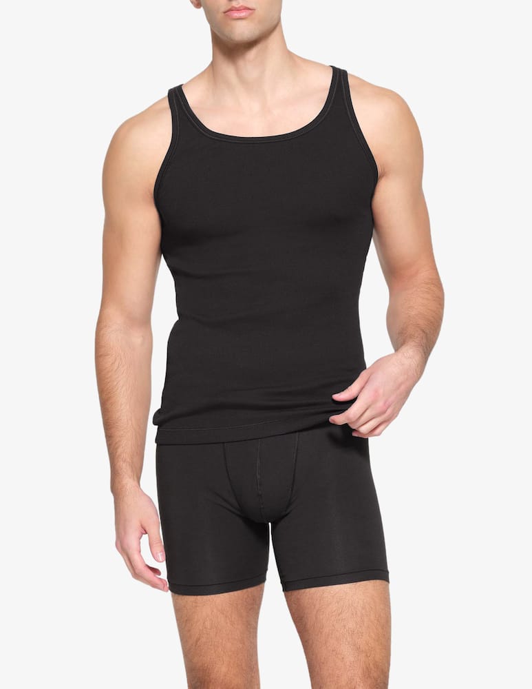 rinascente SKIMS Canotta in cotone a coste 3 pezzi