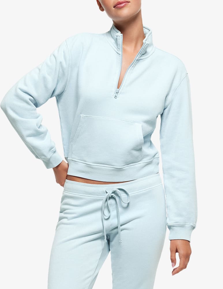 SKIMS Felpa girocollo mezza zip french terry - immagine 1 SKIMS Felpa girocollo mezza zip french terry - immagine 1