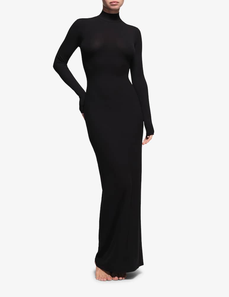 rinascente SKIMS Turtleneck mock neck long sleeve dress