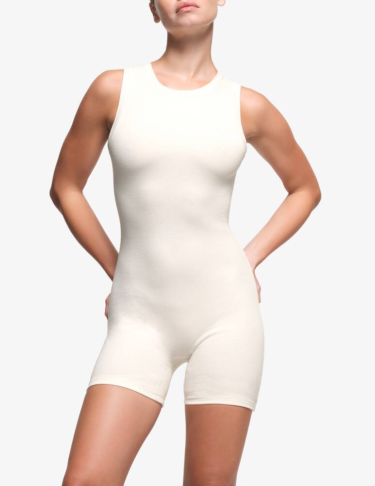 rinascente SKIMS Cotton rib open back onesie