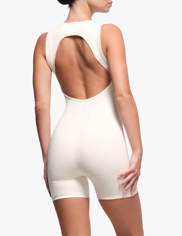 rinascente SKIMS Cotton rib open back onesie