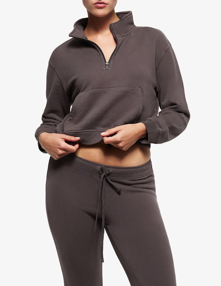SKIMS Felpa girocollo mezza zip french terry - immagine 1 SKIMS Felpa girocollo mezza zip french terry - immagine 1