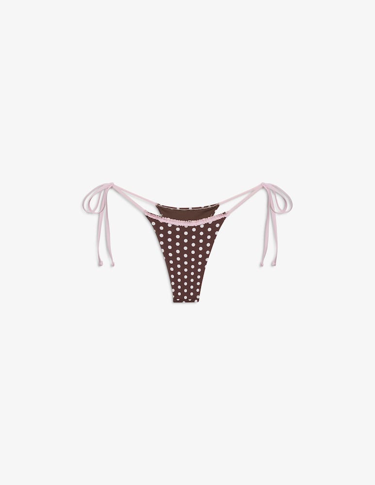 rinascente Frankies Bikinis Divine polka dot bikini bottom