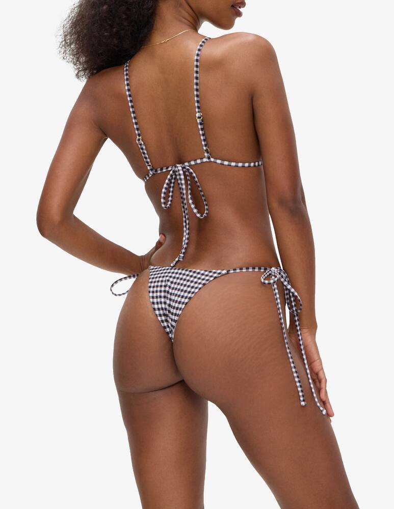 rinascente Frankies Bikinis Lumia seersucker triangle bikini top