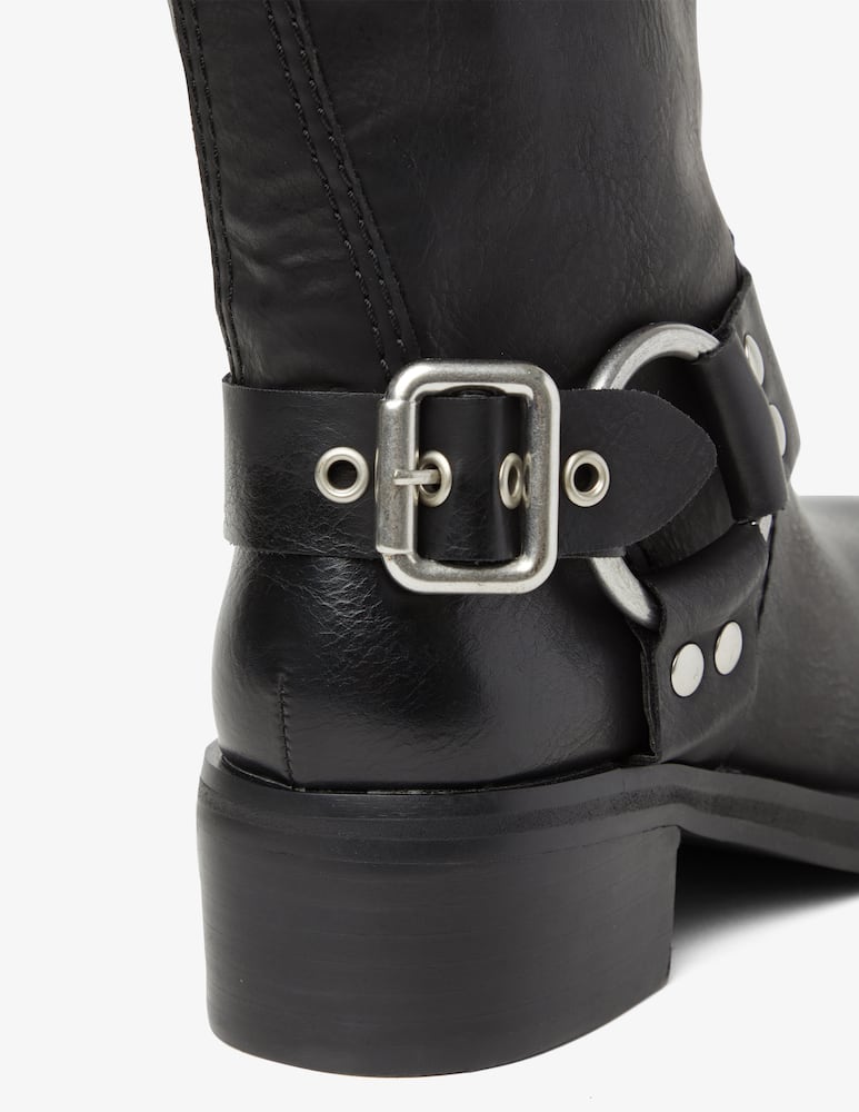 rinascente Steve Madden En-route leather biker boots