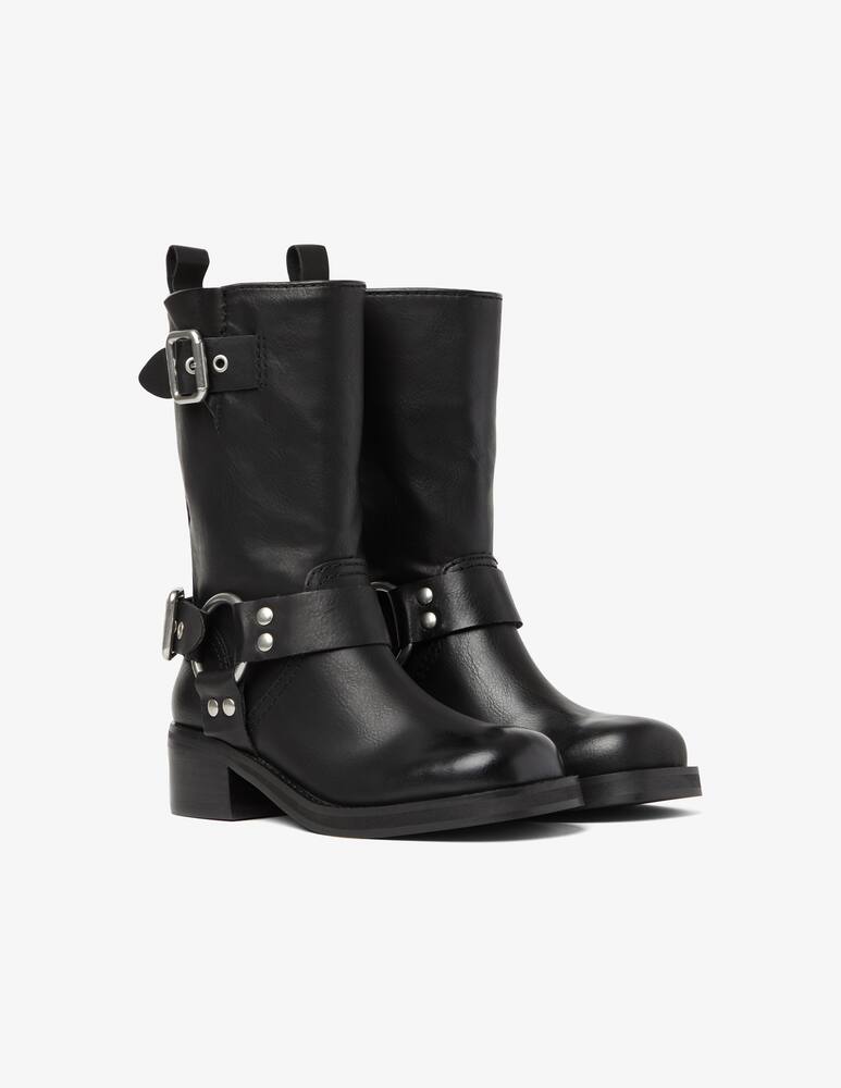 rinascente Steve Madden En-route leather biker boots