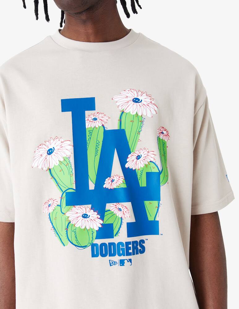 rinascente New Era T-shirt mlb floral logo la dodgers