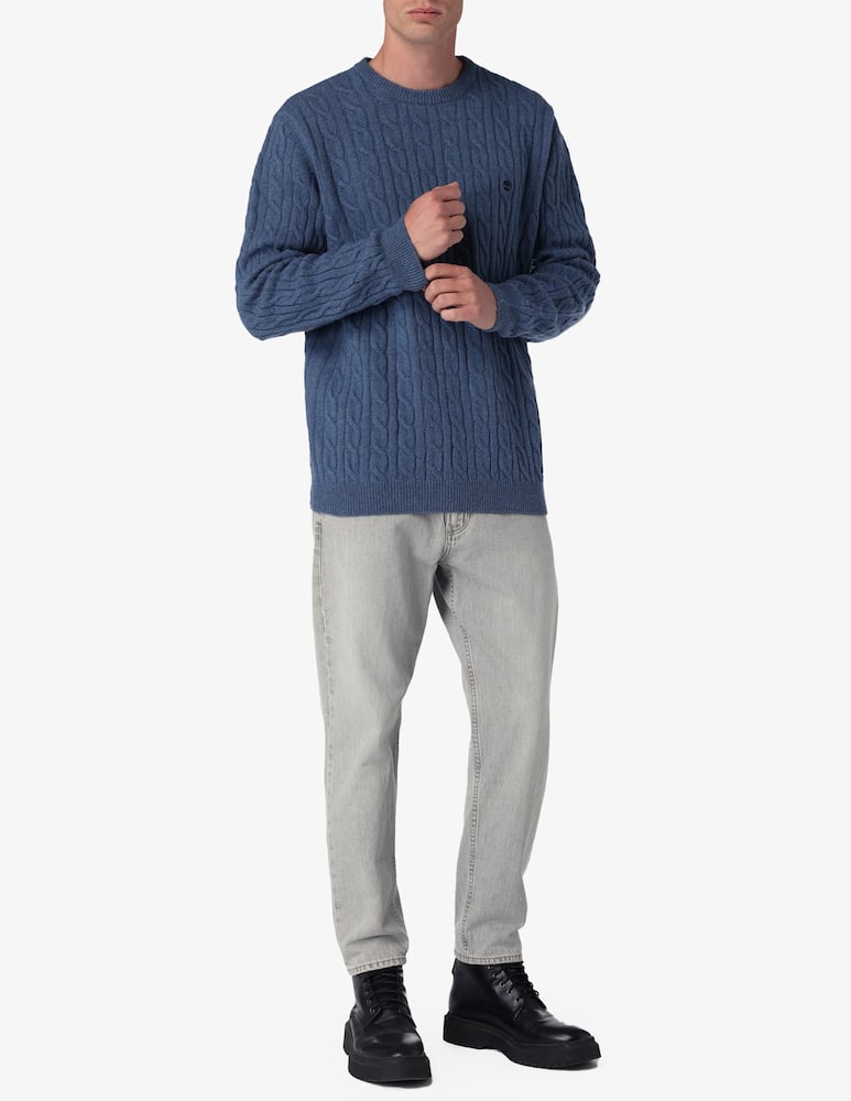 Timberland Maglia girocollo treccia in lana - immagine 2 Timberland Maglia girocollo treccia in lana - immagine 2