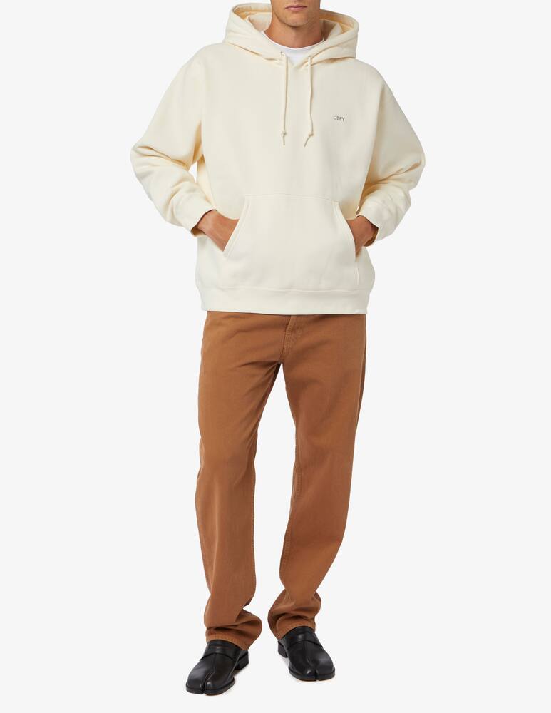 rinascente Obey Geometric power canvas hoodie 