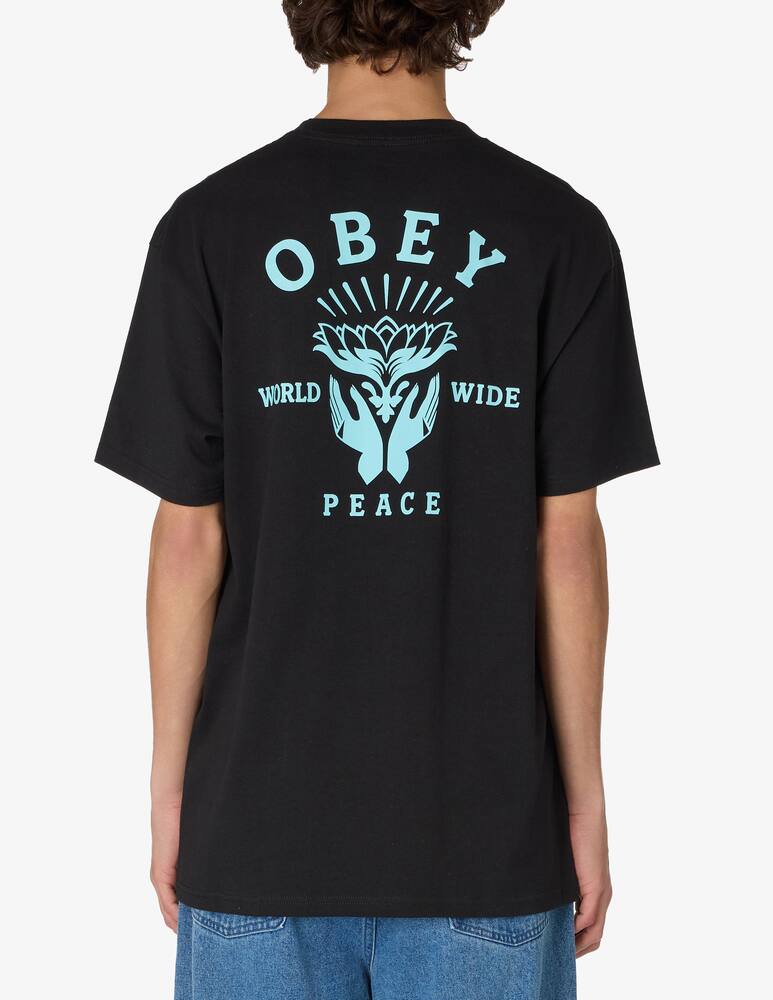 rinascente Obey Lotus hands t-shirt