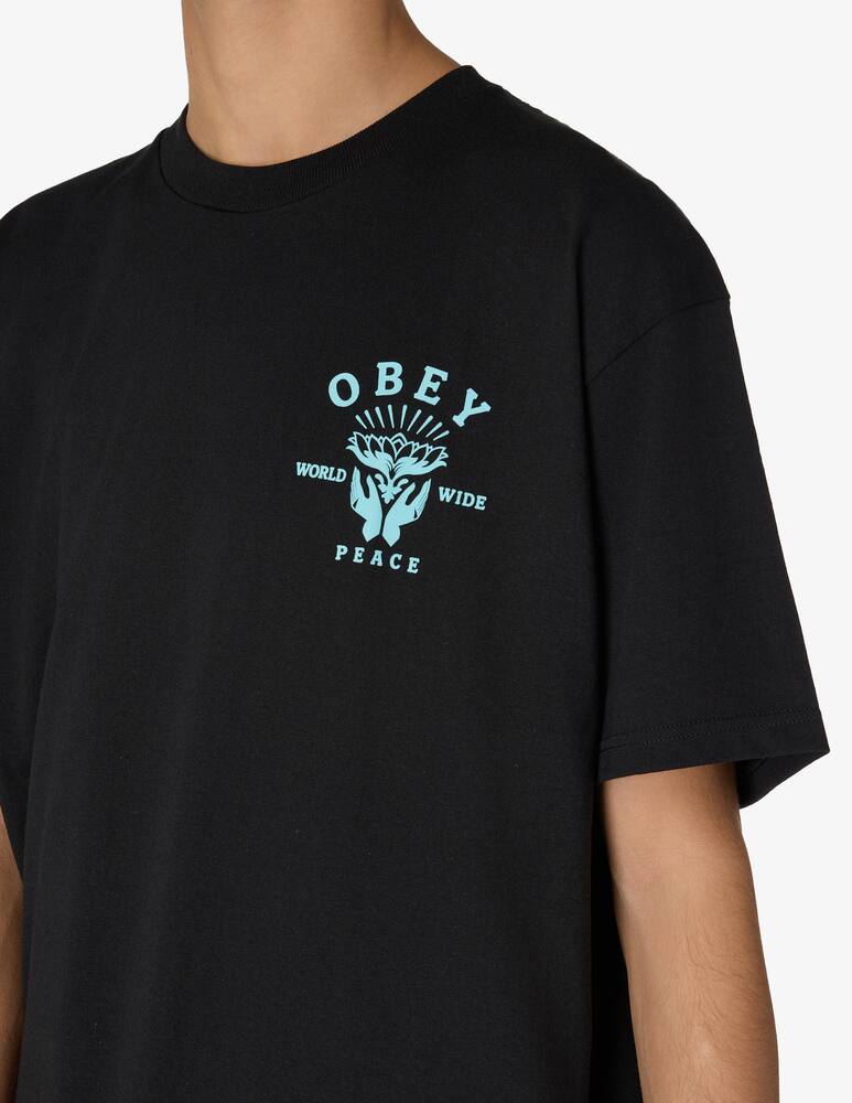 rinascente Obey Lotus hands t-shirt