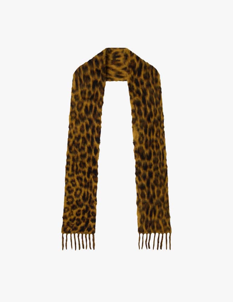 rinascente Obey Leopard print scarf
