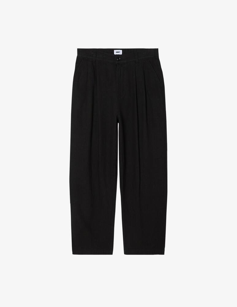 rinascente Obey Pantaloni Foster con pinces in lino