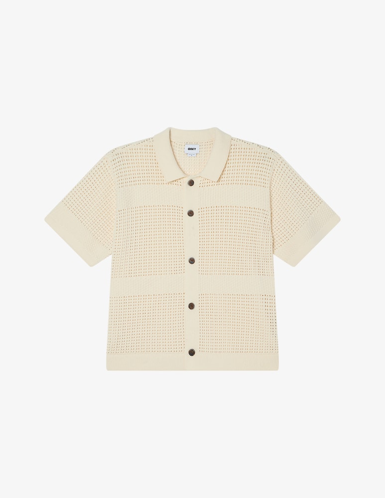 Obey Camicia maglia traforata Zach - immagine 1 Obey Camicia maglia traforata Zach - immagine 1