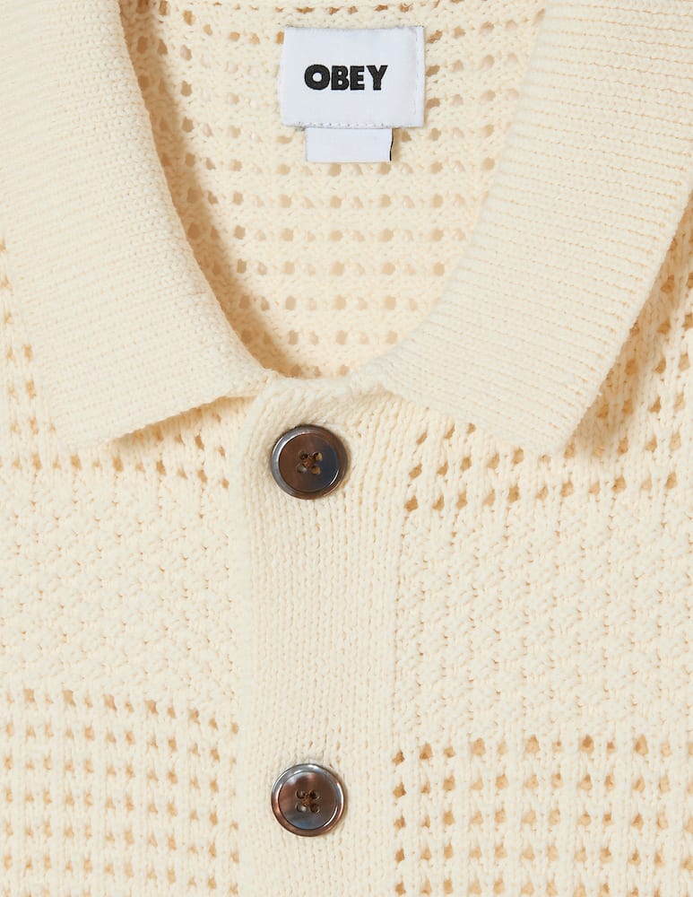 Obey Camicia maglia traforata Zach - immagine 3 Obey Camicia maglia traforata Zach - immagine 3