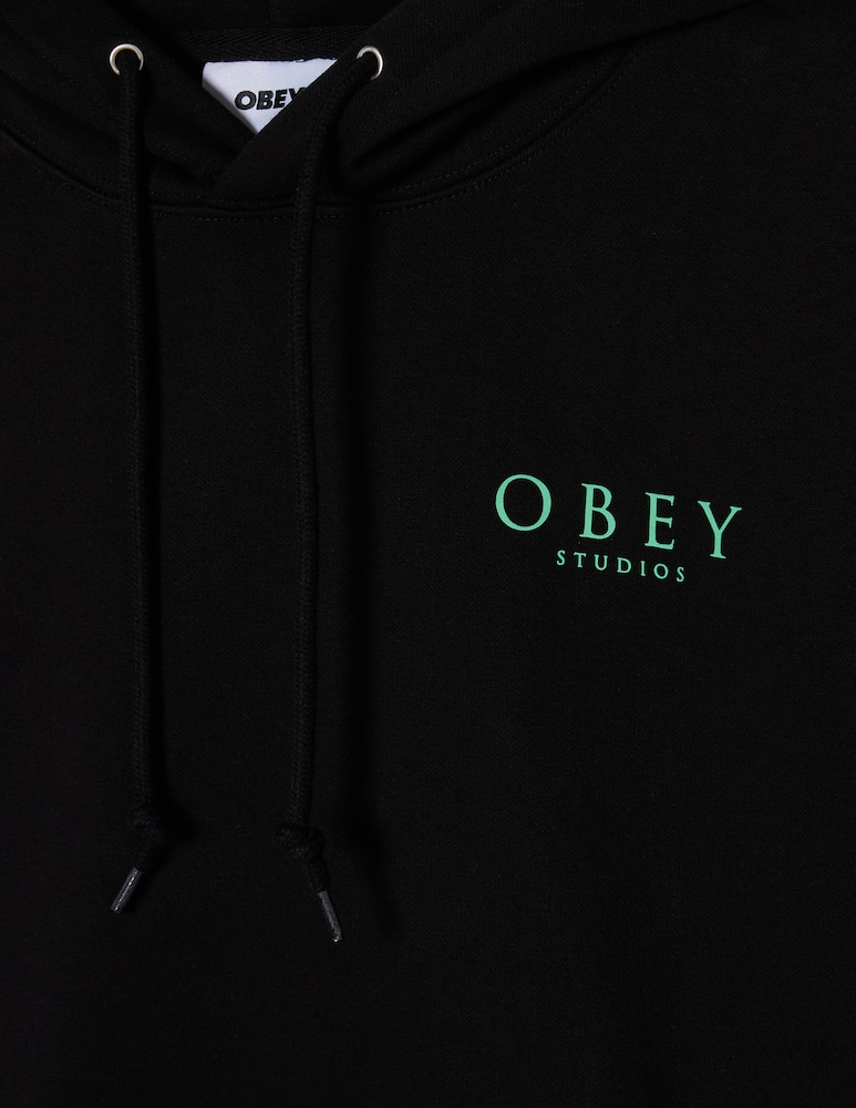 Obey Felpa con cappuccio Flores Robus - immagine 3