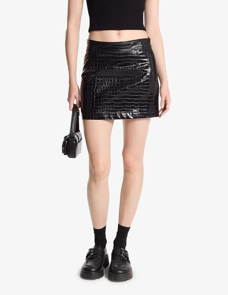 Michael Michael Kors Deboseed croc mini skirt - picture 1 Michael Michael Kors Deboseed croc mini skirt - picture 1