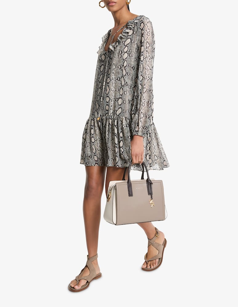Michael Michael Kors Abito mini con balze stampa animalier - immagine 2 Michael Michael Kors Abito mini con balze stampa animalier - immagine 2