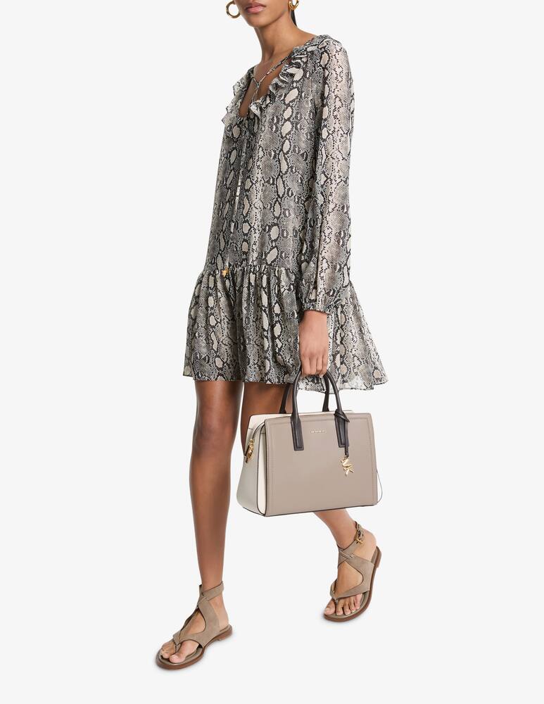 rinascente Michael Michael Kors Snake ruffle mini dress