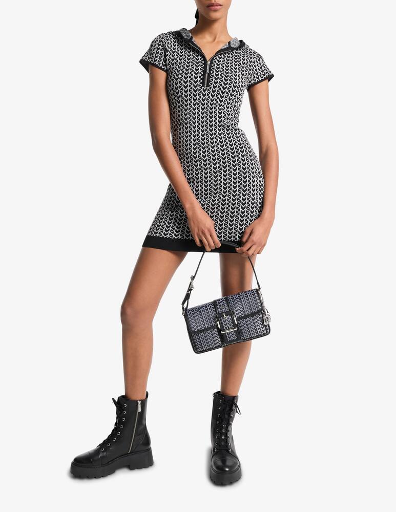 rinascente Michael Michael Kors Hooded jacquard zip dress