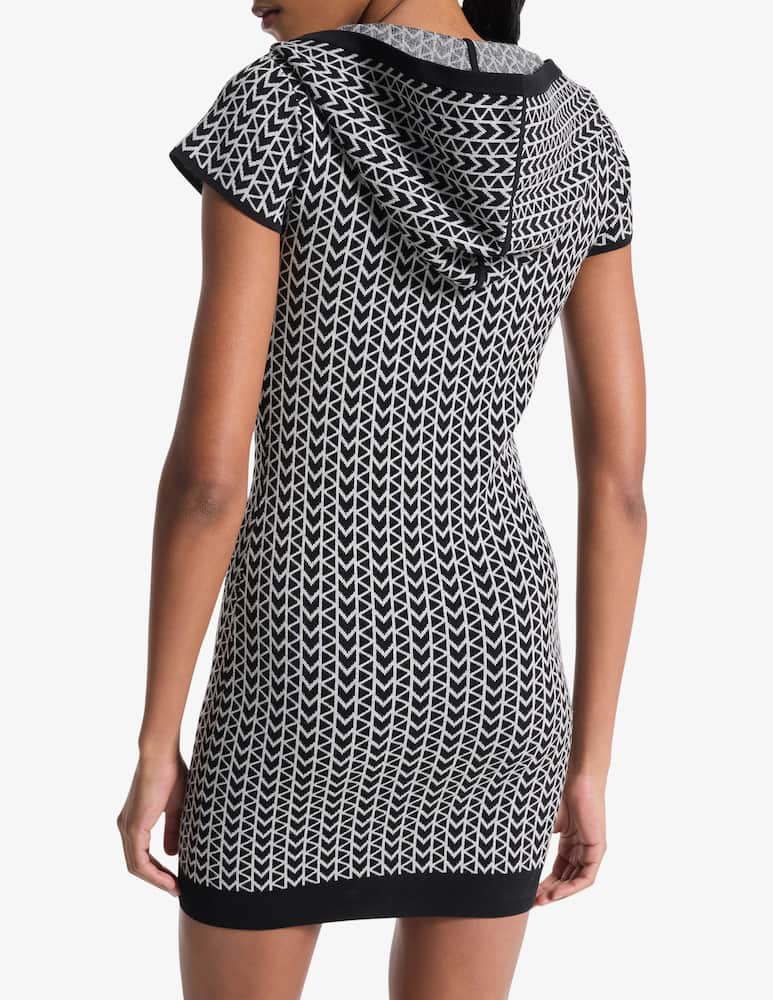 rinascente Michael Michael Kors Hooded jacquard zip dress