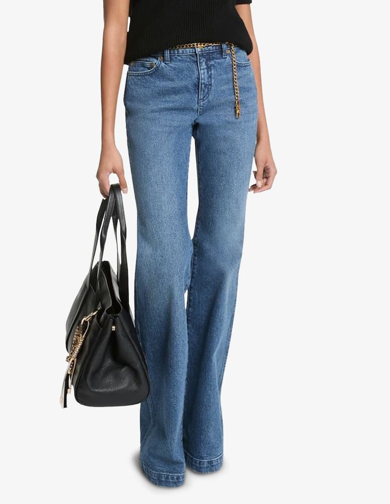 rinascente Michael Michael Kors Flare jeans with chain belt