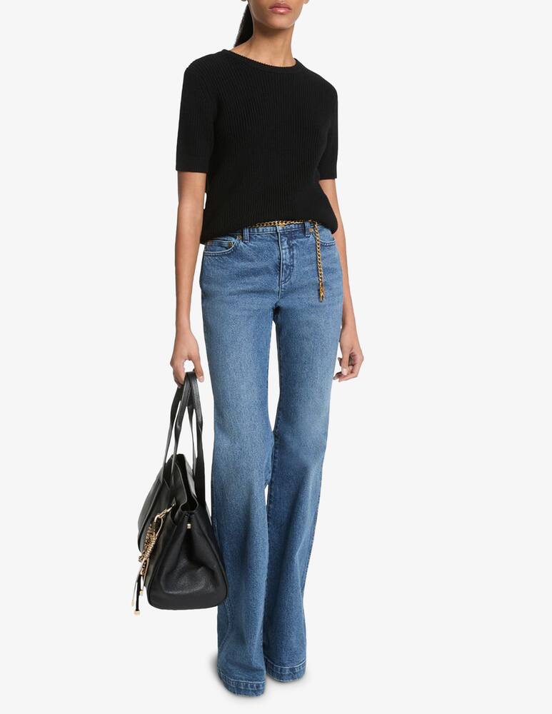 rinascente Michael Michael Kors Flare jeans with chain belt